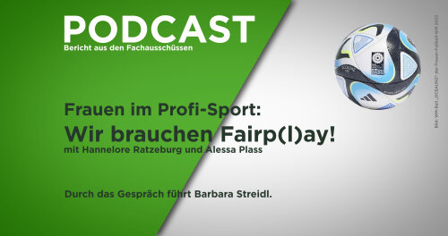 Intrografik zum Podcast 'Frauen im Profisport'